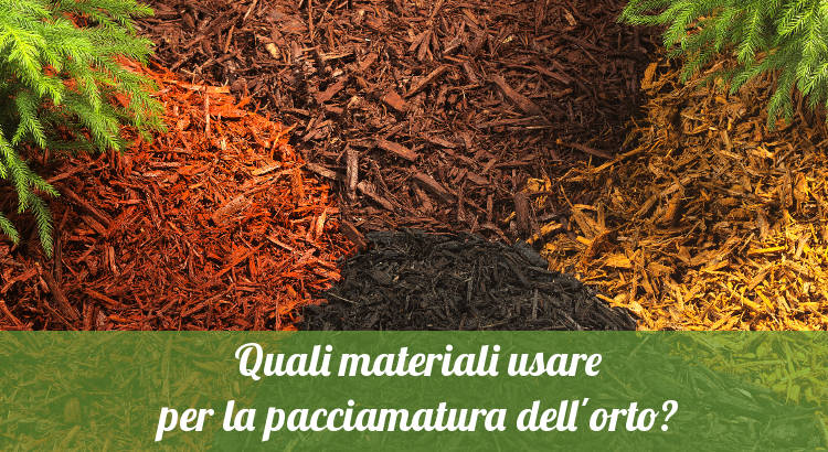 Materiali per la pacciamatura dell'orto.