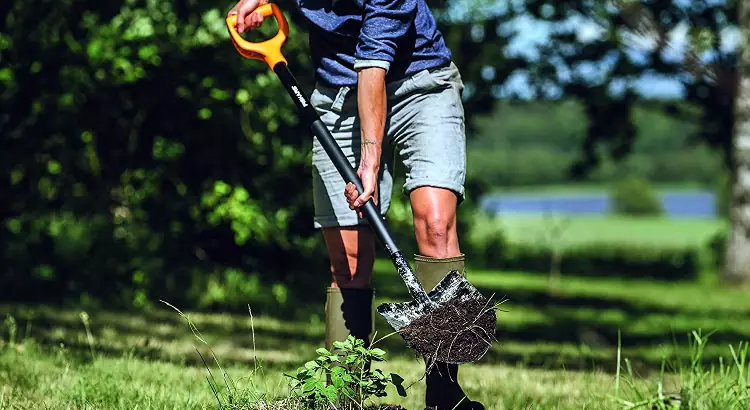 ZAPPA DOPPIA ATTREZZO GIARDINAGGIO IN METALLO DA GIARDINO CON